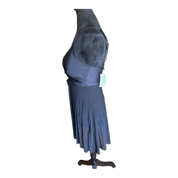 B2prity One-Piece Black Swim Dress Wrap Mesh Cutout – Size M NWT - Picture 10 of 13